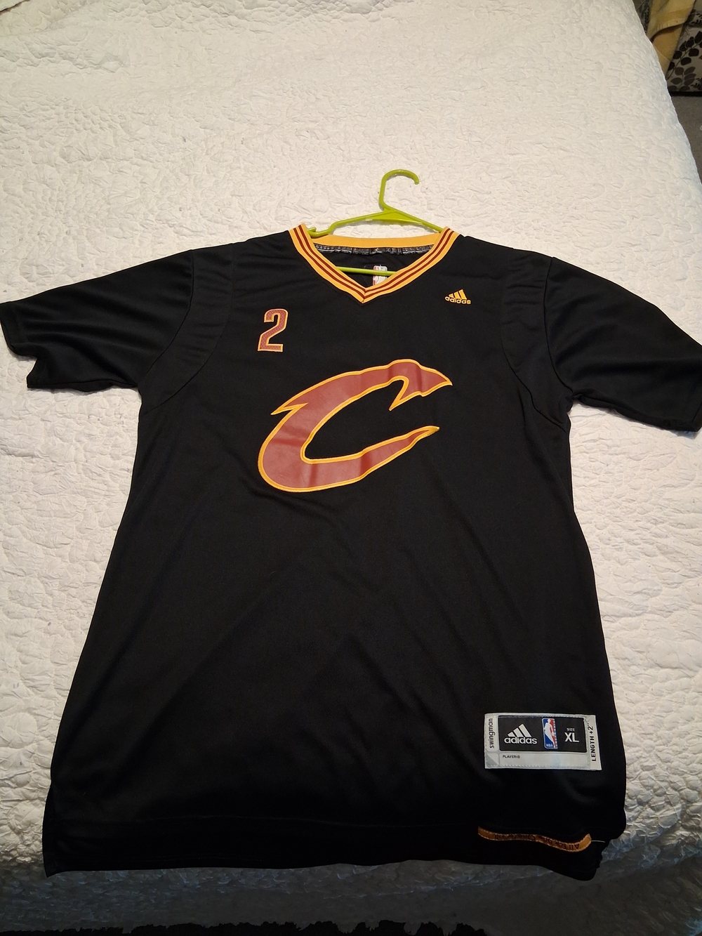Adidas Black Cleveland Cavaliers Kyrie Irving 2016 Finals Jersey
